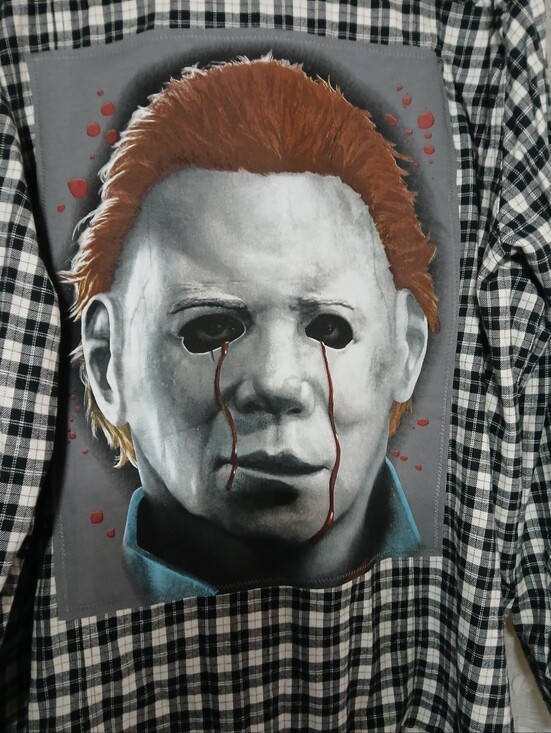 punkposhx Tops - UNISEX SZ 3X MICHAEL MYERS HALLOWEEN UPCYCLED FLANNEL